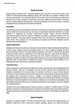 Malaysia Consumer Electronics Sector Report 2024-2025 - Page 1