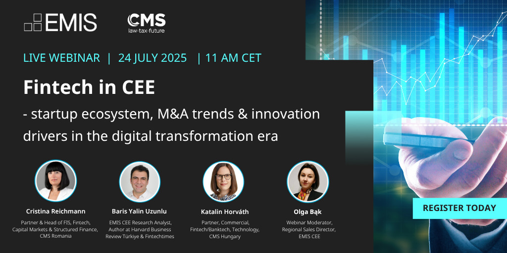 Fintech in CEE - startup ecosystem, M&A trends and innovation drivers in the digital transformation era